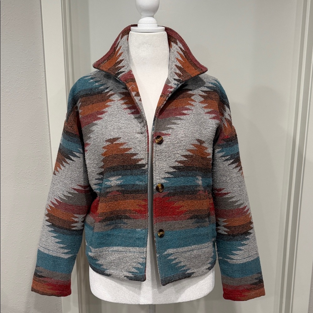 Multicolor Patterned Utility Jacket - image 2